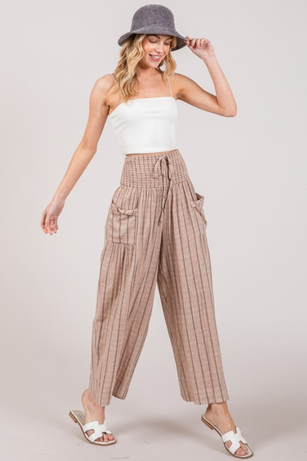 Wash Stripe Pants