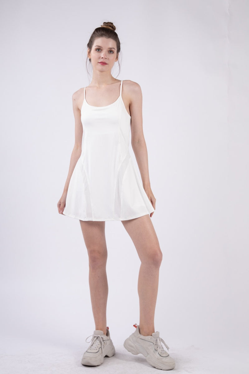 Tennis Mini Active Dress with Shorts Inside