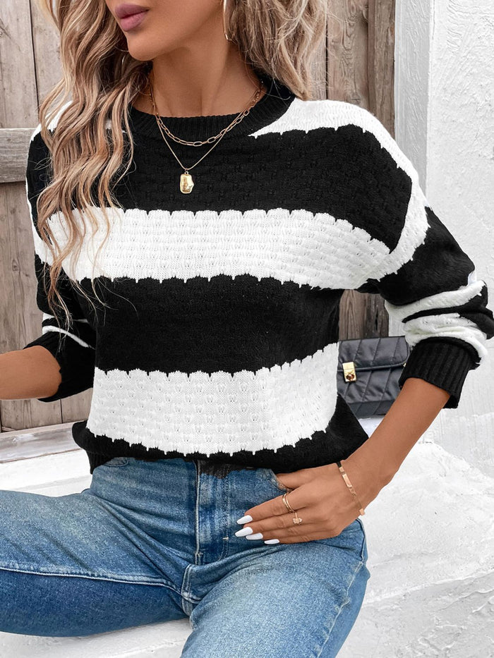 Striped Long Sleeve Sweater