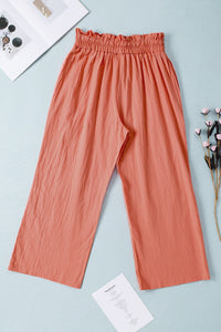 Drawstring Wide Leg Pants