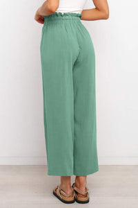 Drawstring Wide Leg Pants