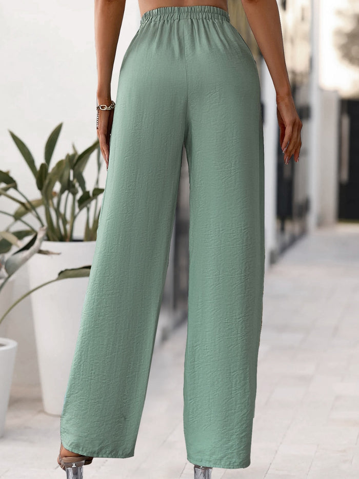 Tied Wide Leg Pants