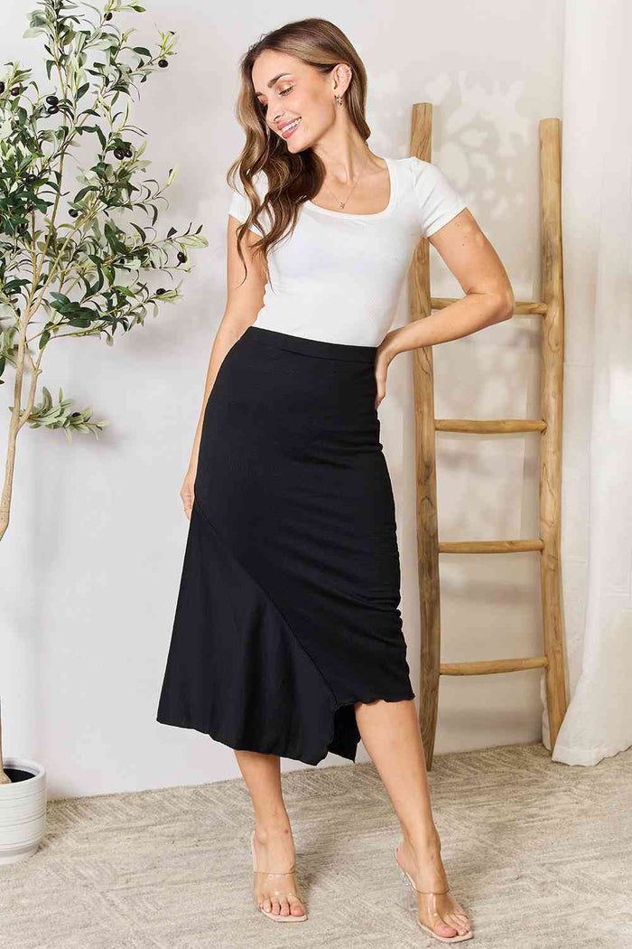 High Waist Midi Skirt