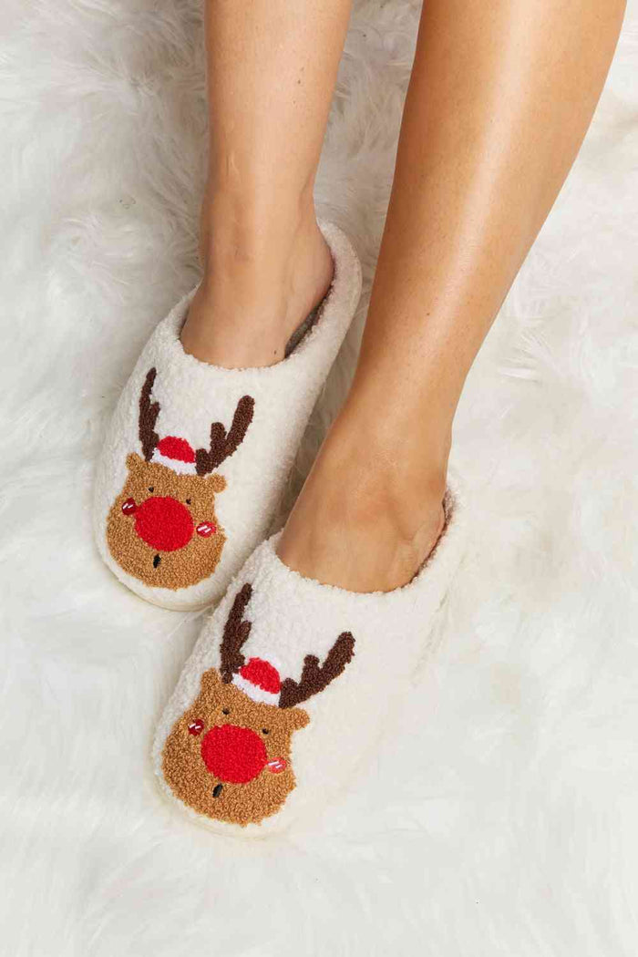 Rudolph Print Slippers