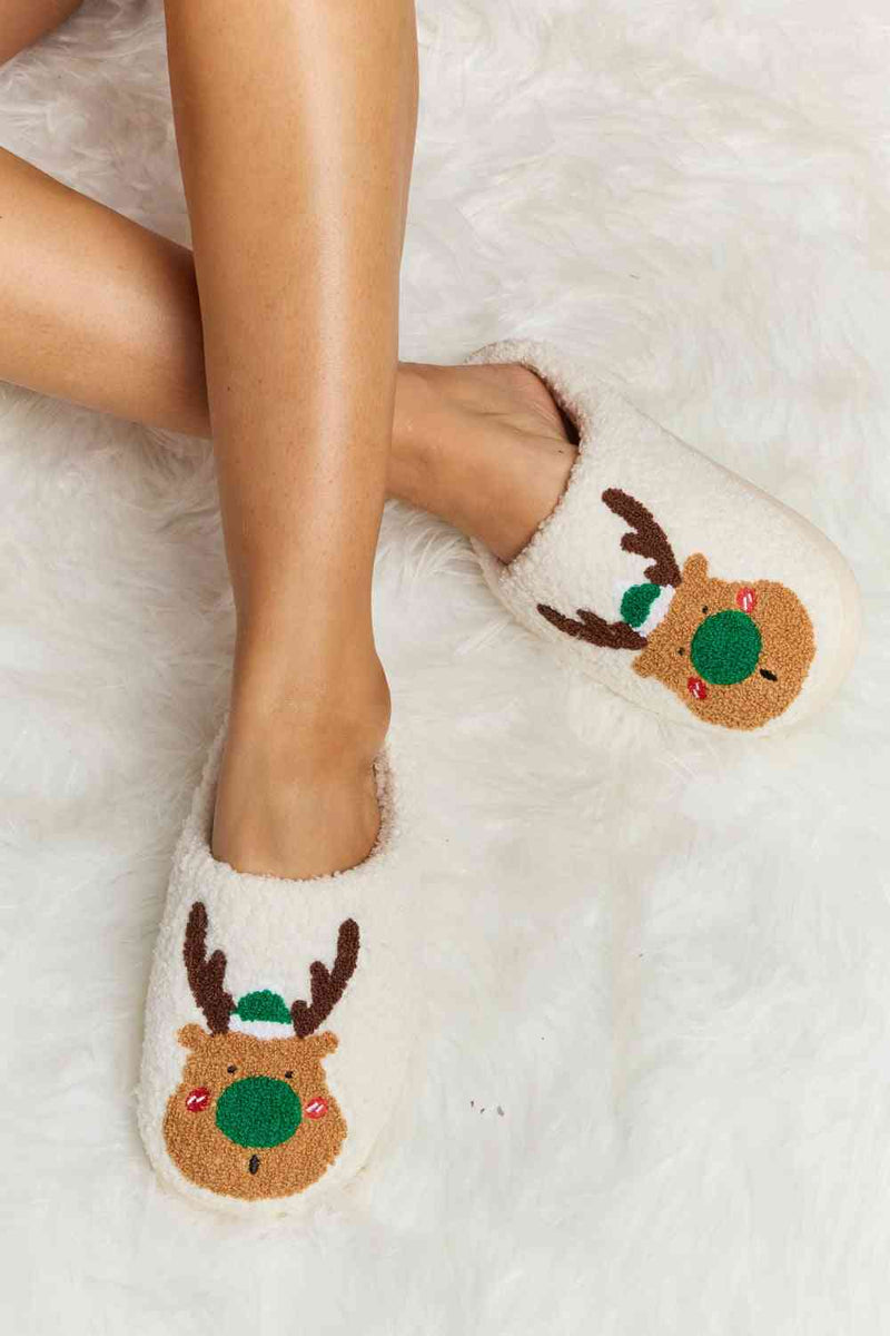 Rudolph Print Slippers