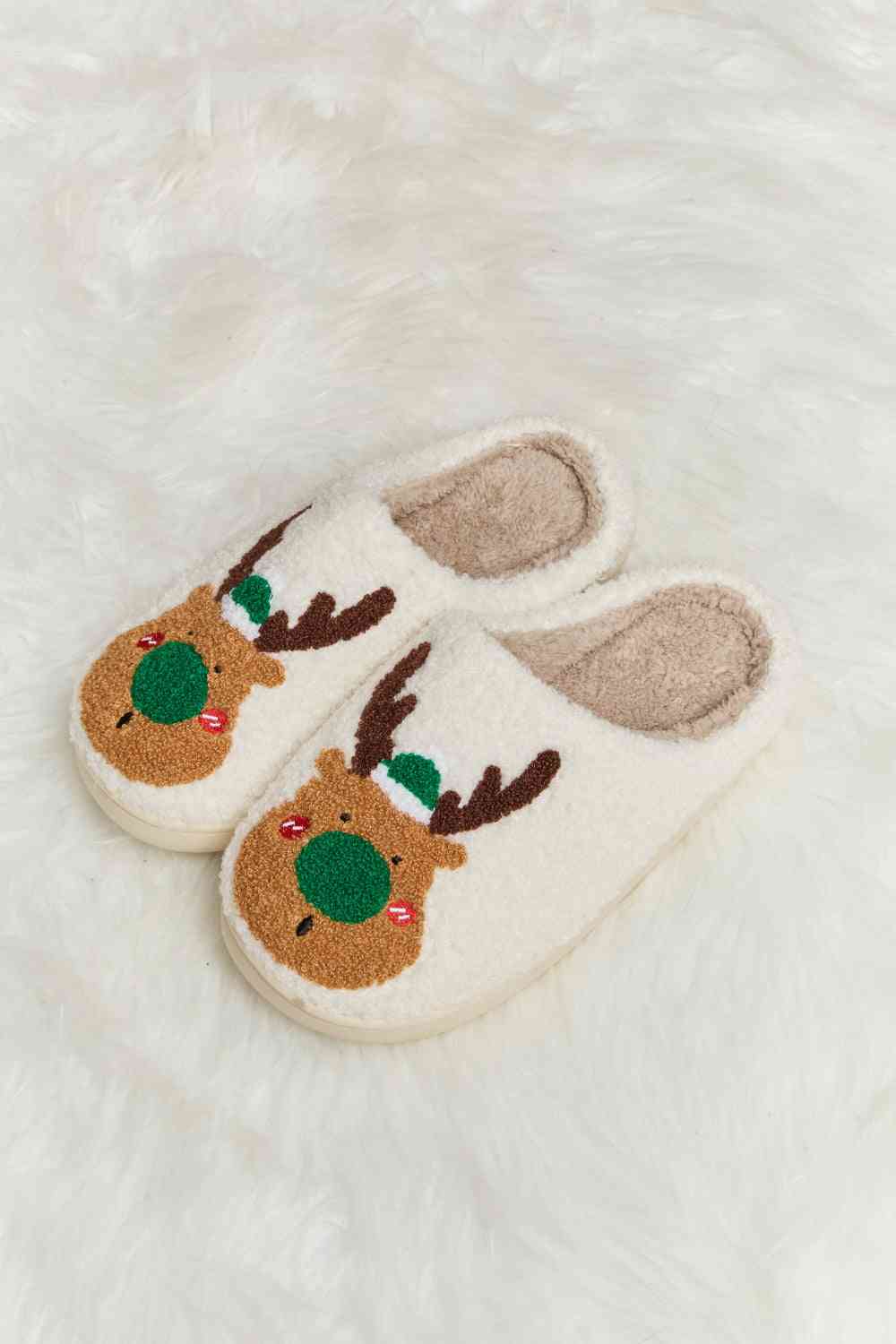 Rudolph Print Slippers