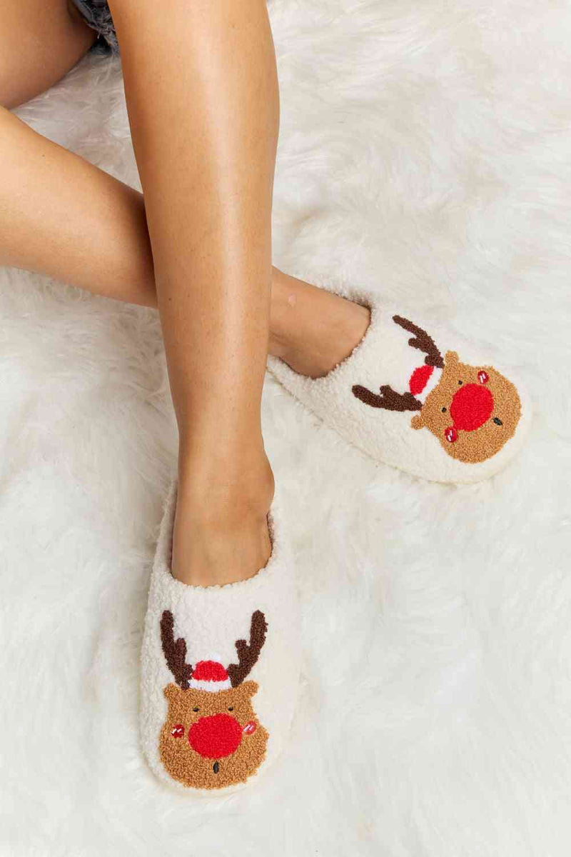 Rudolph Print Slippers