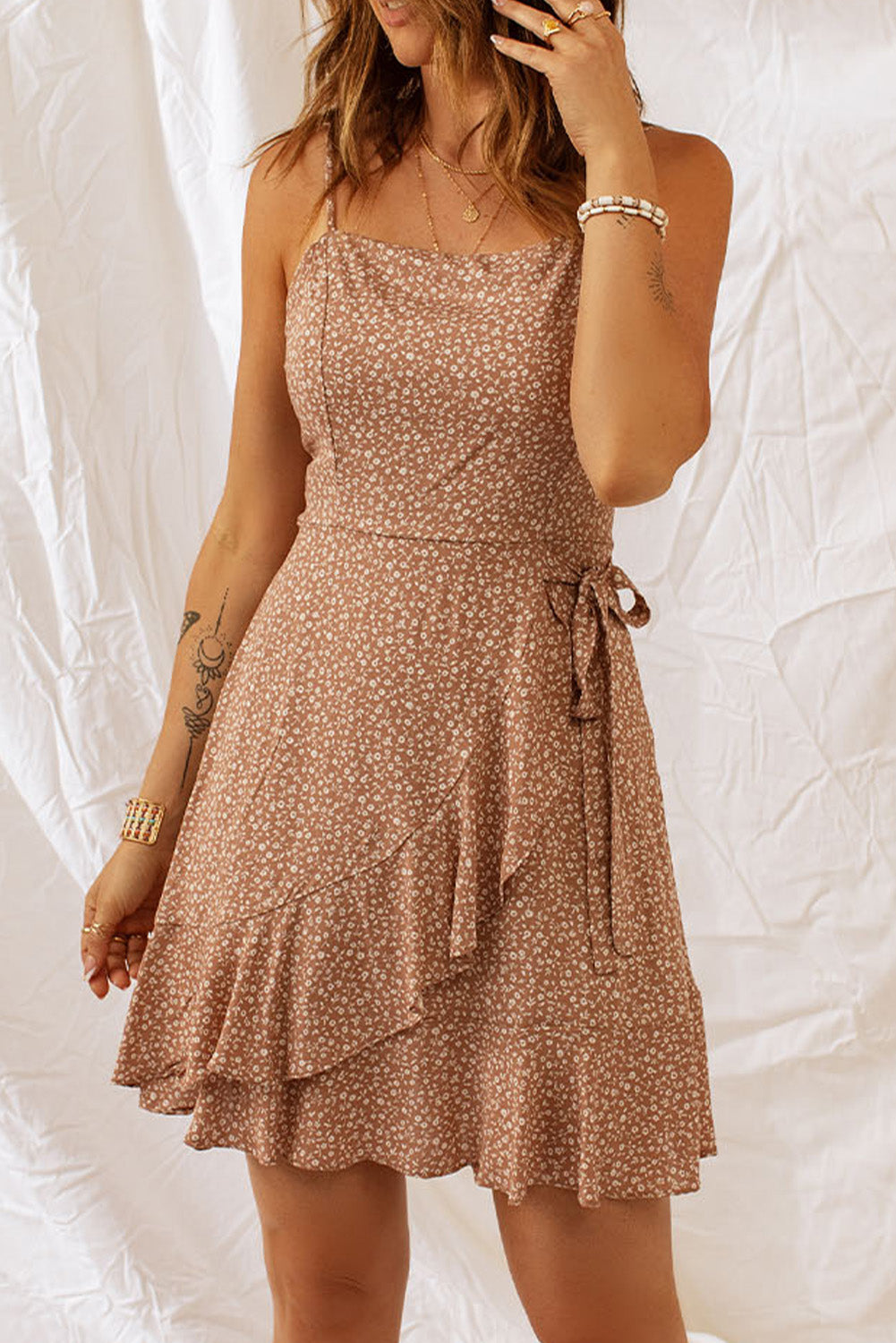 Floral Spaghetti Strap Dress