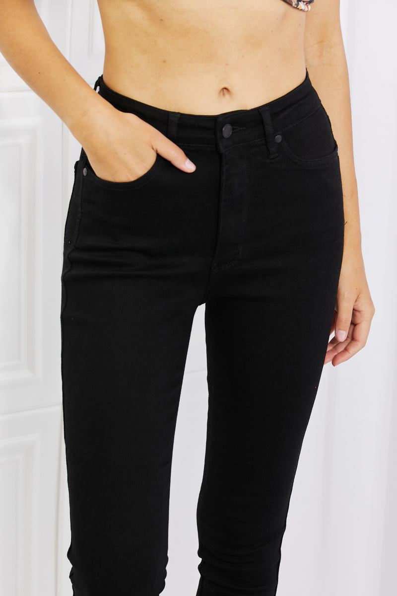 High Waisted Black Skinny Jeans