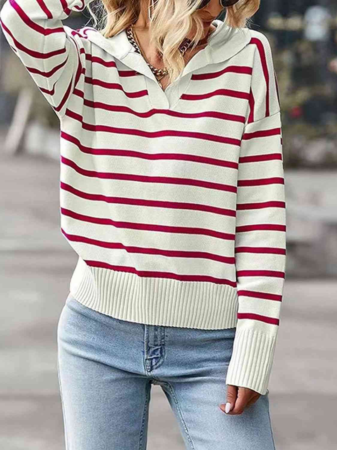 Striped Knit Top