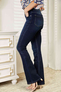 Wide Waistband Bootcut Jeans