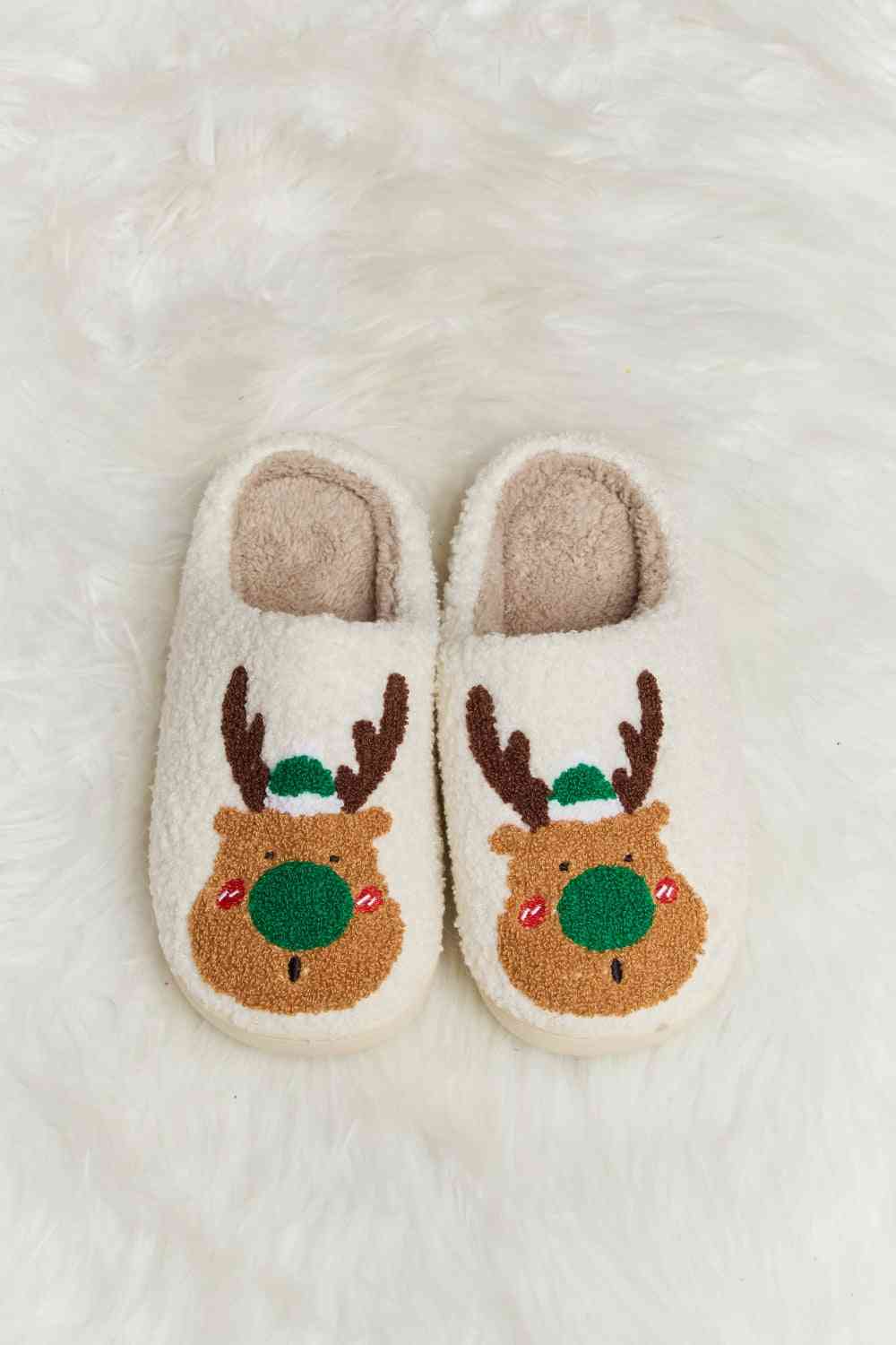 Rudolph Print Slippers