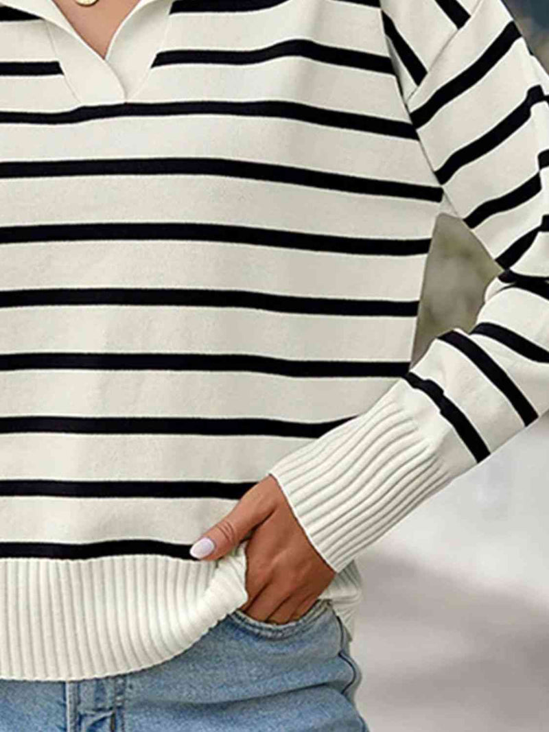 Striped Knit Top