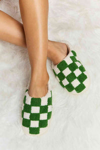 Checkered Print Slippers