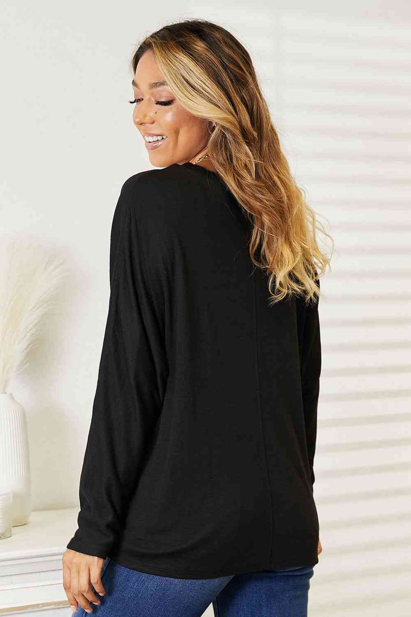 Solid Long Sleeve Top