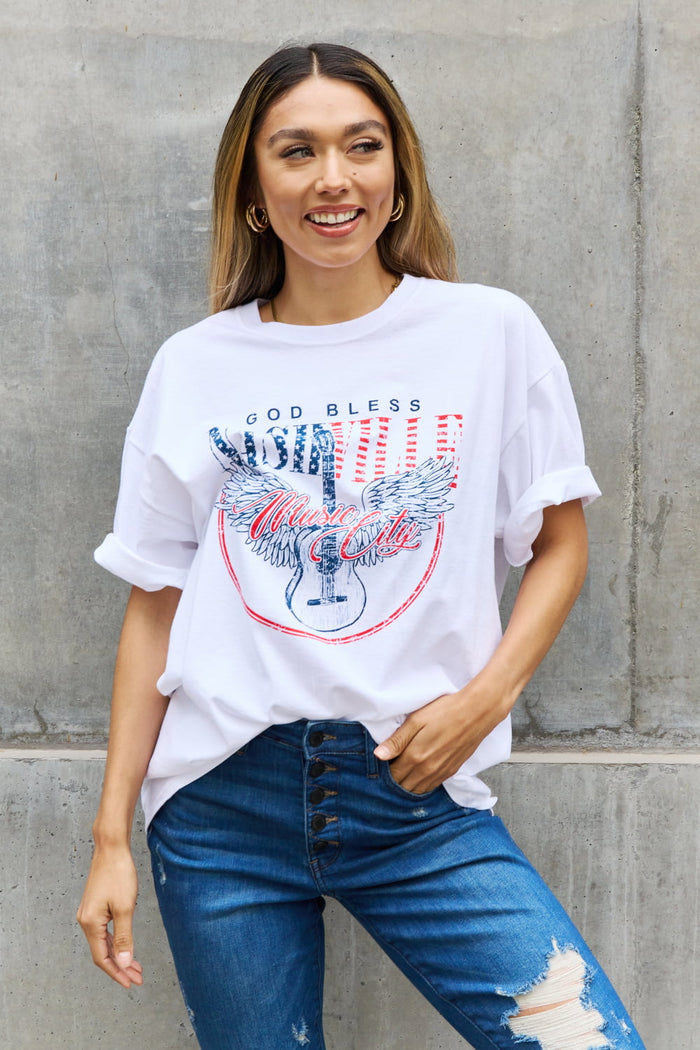 "God Bless Nashville" Graphic T-Shirt