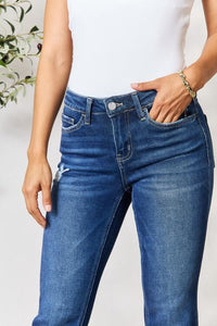 Distressed Cropped Jeans