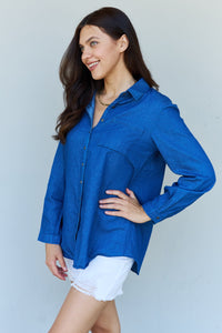 Jean Denim Shirt Top