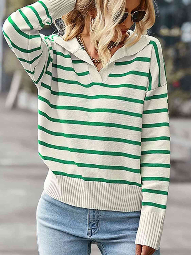 Striped Knit Top