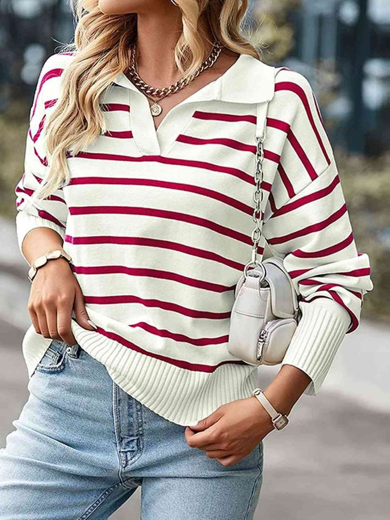 Striped Knit Top