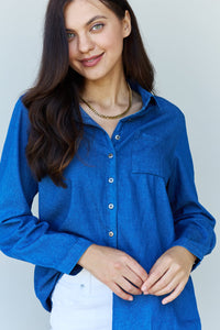 Jean Denim Shirt Top