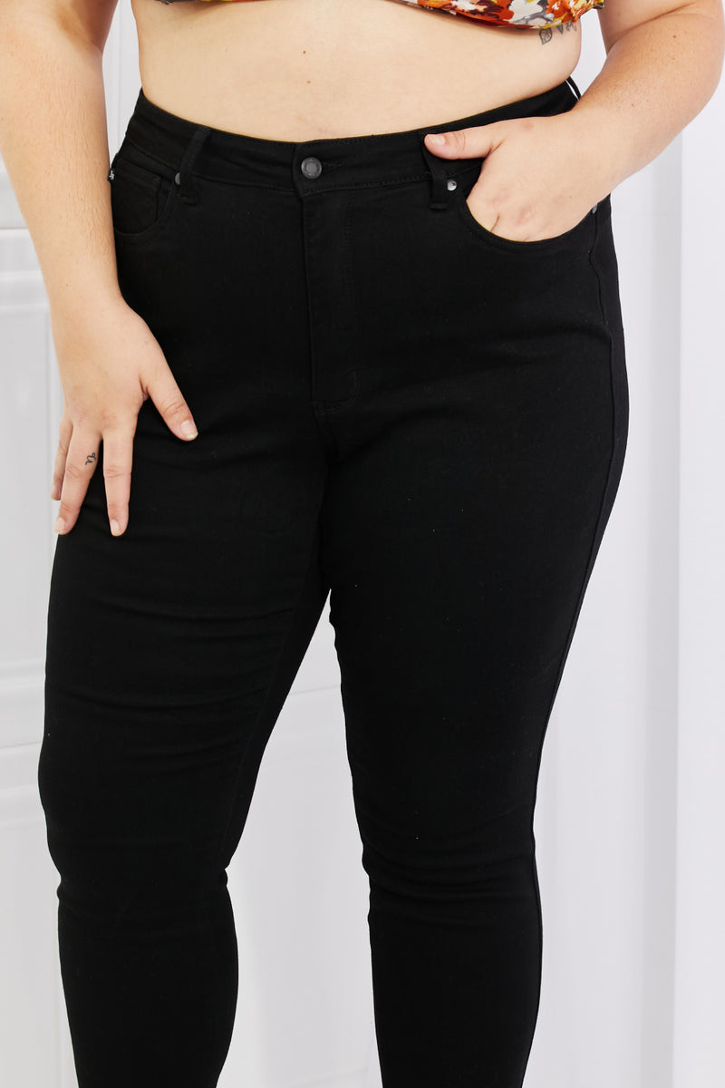 High Waisted Black Skinny Jeans