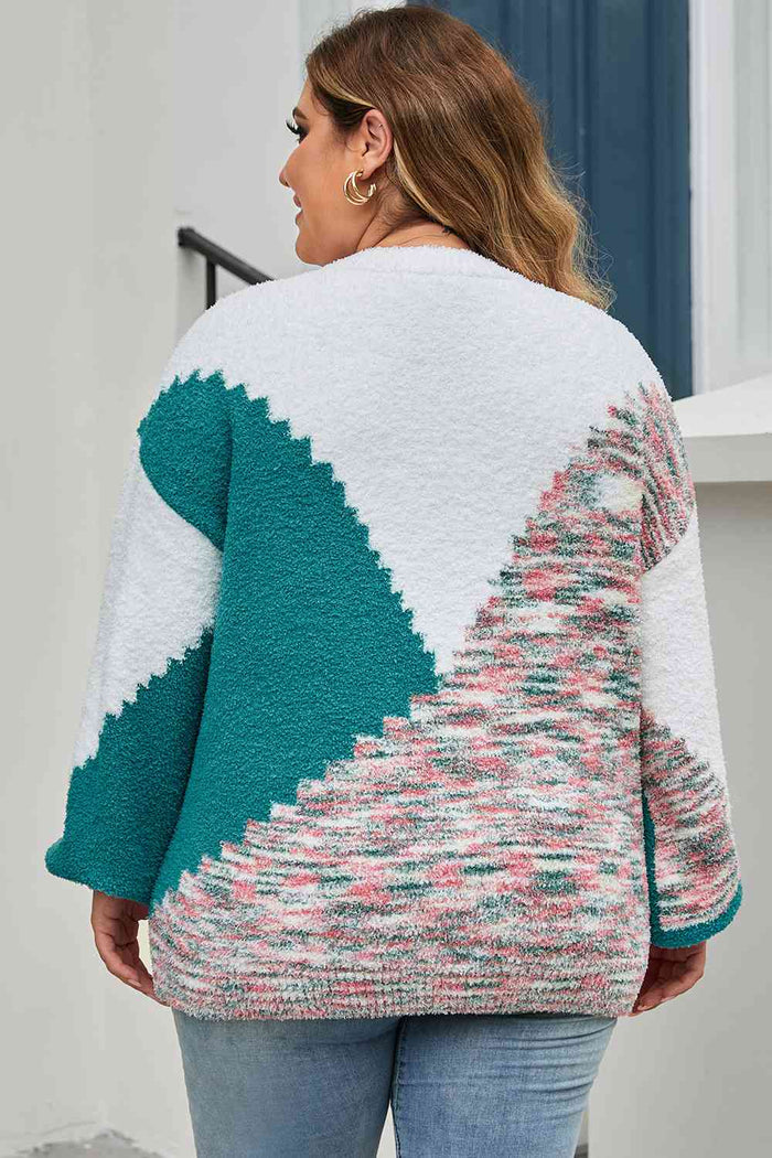 Multicolor Round Neck Sweater