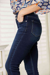 Wide Waistband Bootcut Jeans