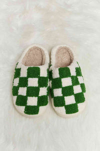 Checkered Print Slippers