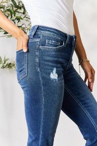 Distressed Cropped Jeans