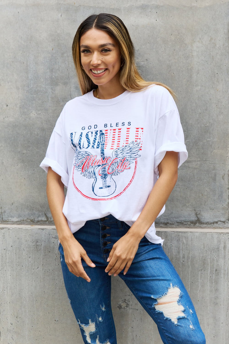 "God Bless Nashville" Graphic T-Shirt