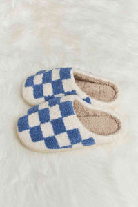 Checkered Print Slippers