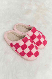 Checkered Print Slippers